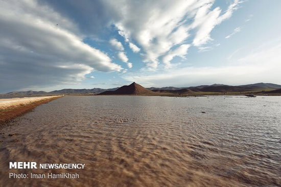 آب‌گیری کامل تالاب آق گل بعد از بیست سال