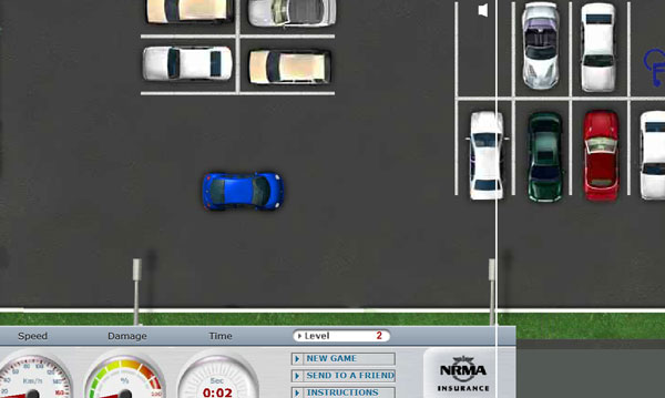 بازی پارک کردن ماشین!
