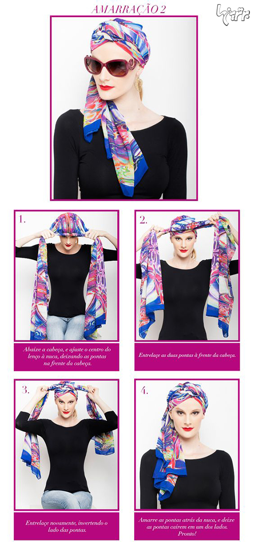 مدل‌های بستن روسری مخصوص گرمای تابستان