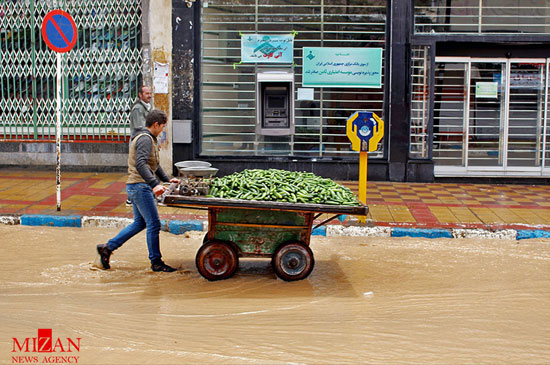 عکس: بارش شدید تگرگ در کرمانشاه