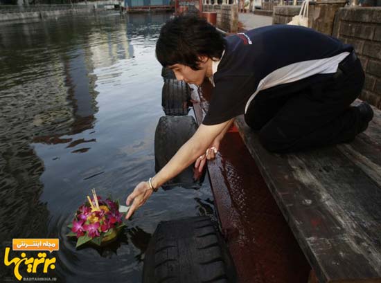 به یاد قربانیان سیل تایلند.../گزارش تصویری