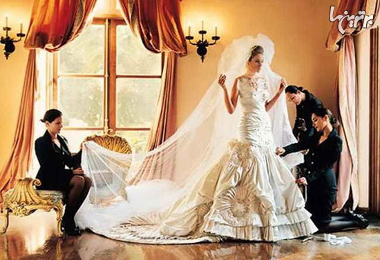 گران‌ترین لباس‌های عروس میان ستارگان