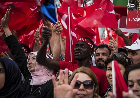 اجتماع بزرگ حامیان اردوغان در استانبول