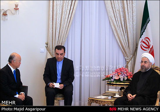 عکس: دیدار مدیر کل آژانس بین المللی انرژی اتمی با رئیس جمهور