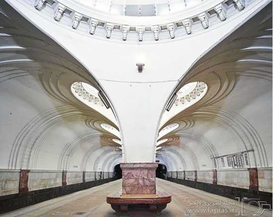 تصاویری از متروی تاریخی و مجلل روسیه