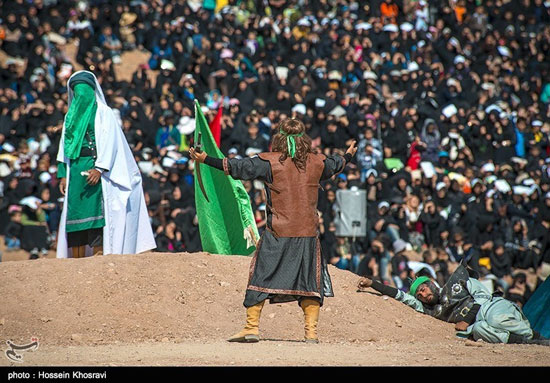 بزرگترین تعزیه میدانی کشور در صحرا رود فسا - شیراز