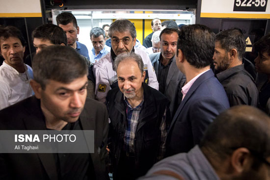 مترو سواریِ شهردار تهران