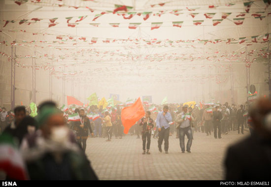 عکس: راهپیمایی خوزستانی ها در 22 بهمن