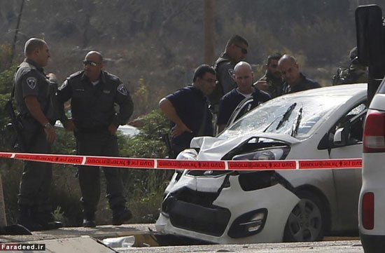 خودرویی که اسرائیلی‌ ها را زیر گرفت