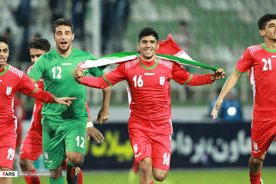 گزارش تصویری از صعود مقتدرانه جوانان فوتبالیست ایران