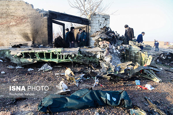 تصاویری از سقوط هواپیمای اوکراینی در تهران