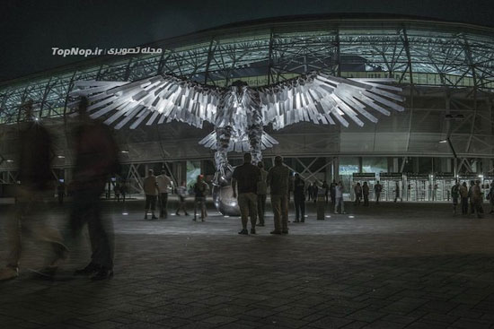 عقاب آهنین نمادی بزرگ در اروپا +عکس