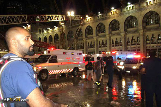 تصاویری از سقوط مرگبار جرثقیل در مکه