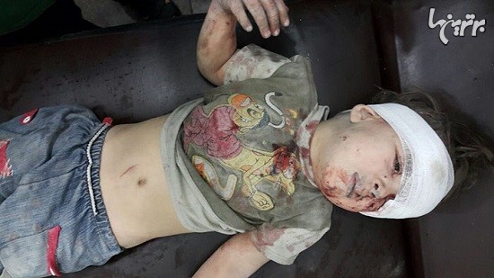 تصویر دلخراش پسر وحشت زده سوری