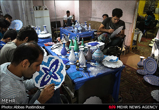 عکس: هنر میناکاری در اصفهان