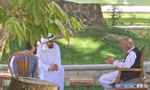 دیدار اشرف غنی با مسئول اماراتی قبل از فرار