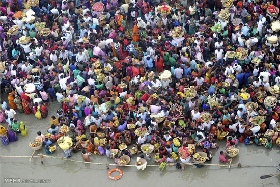جشنواره چهات در هند +عکس