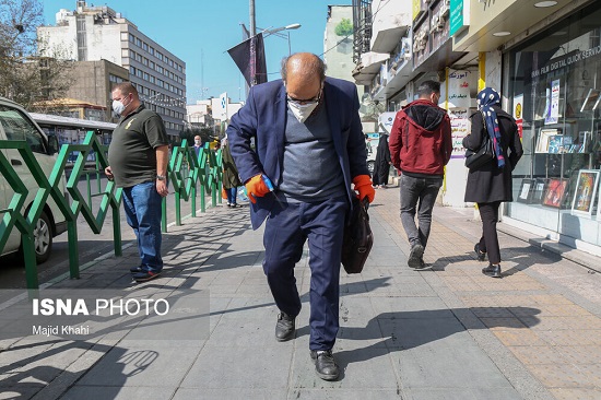 تهران در اولین روز اجباری شدن ماسک