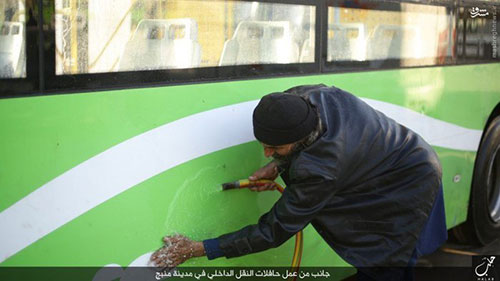 عکس: شرکت اتوبوسرانی داعش