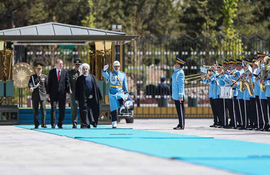 عکس: استقبال رسمی اردوغان از روحانی