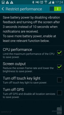 روش های افزایش عمر شارژ باتری در Galaxy S5