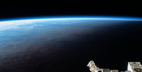 چشم‌اندازی از زمین از ایستگاه فضایی بین‌المللی