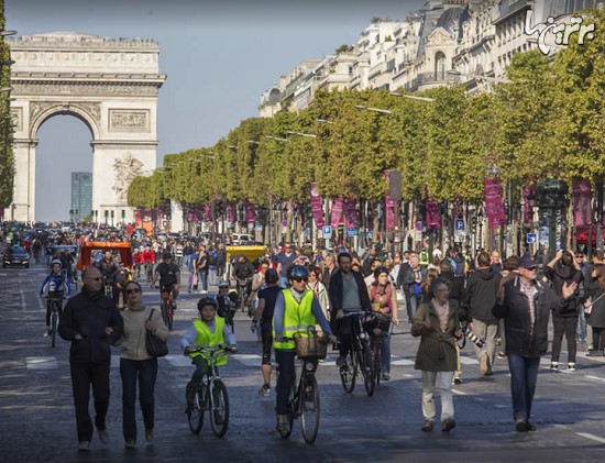 ممنوعیت استفاده از اتومبیل در پاریس به مدت یک روز