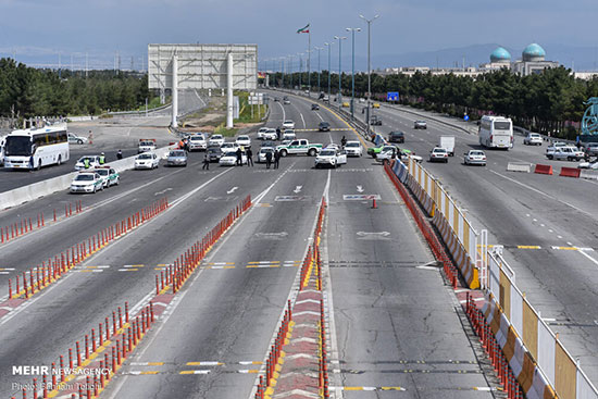 تصاویری از محدودیت ورود و خروج به تهران