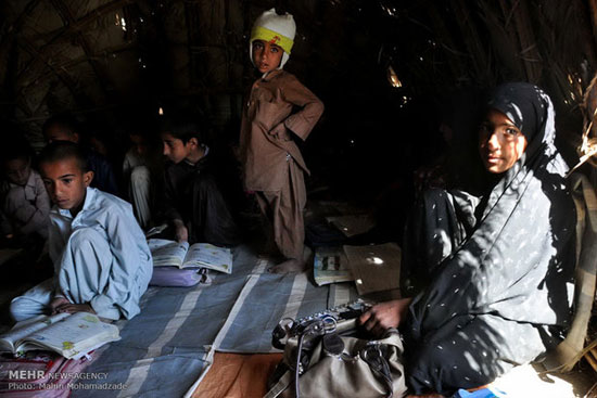 عکس: مدرسه کپری در سیستان و بلوچستان