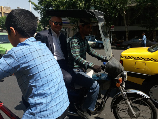 موتورسواری سفیر آلمان در تهران