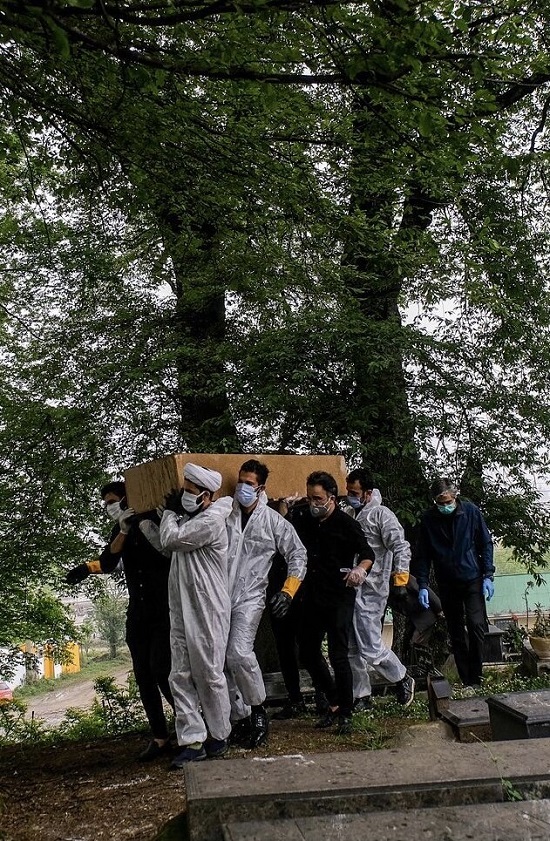 تشییع جنازه کرونایی در شمال ایران