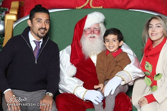 کریسمس قوچان‌نژاد در کنار خانواده