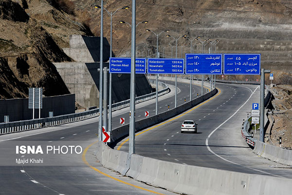 آغاز تردد آزمایشیِ آزادراه تهران - شمال