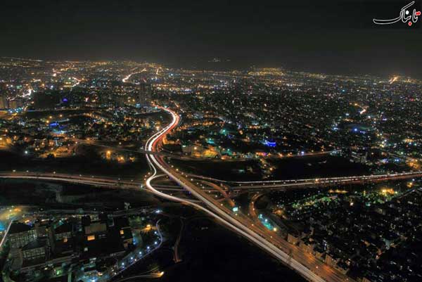عکس؛ شب‌ تاب‌ های تهران از فراز برج‌ میلاد