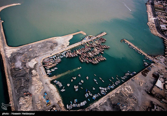 عکس: خلیج فارس از فراز بوشهر