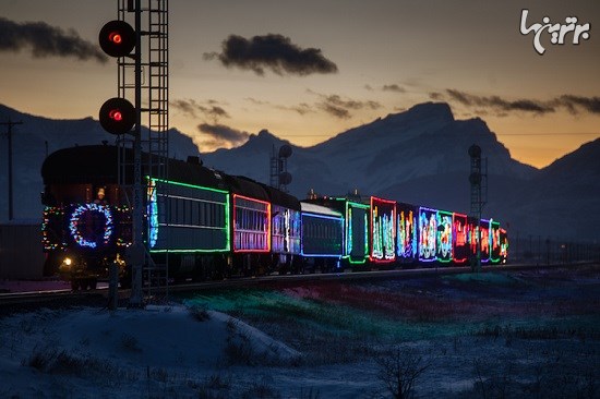 قطارهای حامل نور و شادی کریسمس در امریکا