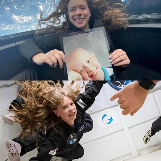 دختری که سرطان را شکست داد و به فضا سفر کرد
