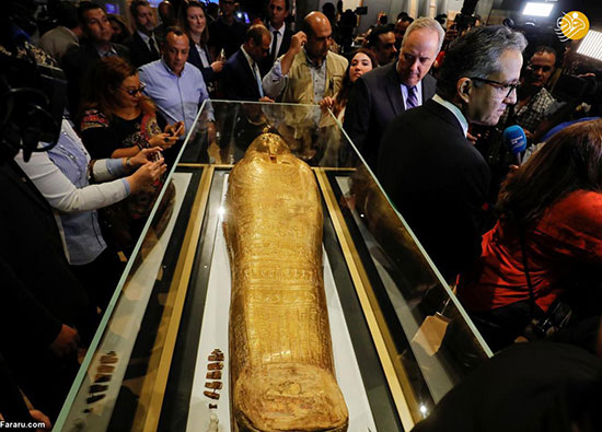 تابوت طلایی ۲هزار ساله به مصر بازگردانده شد