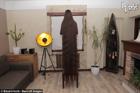 راپونزل دنیای واقعی با موهای با 2.3 متری