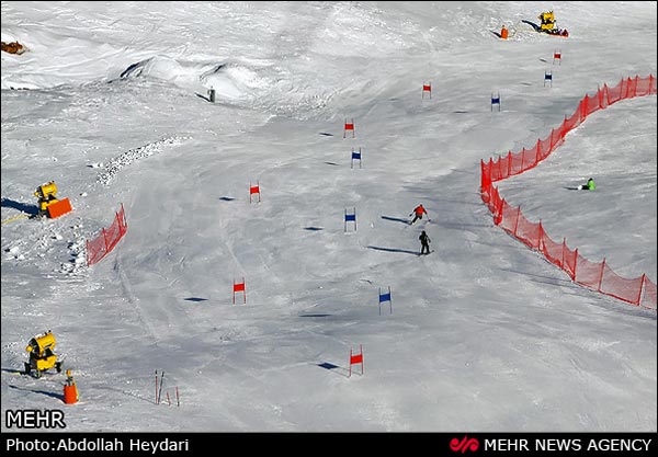 مسابقات اسکی آلپاین در دربند +عکس