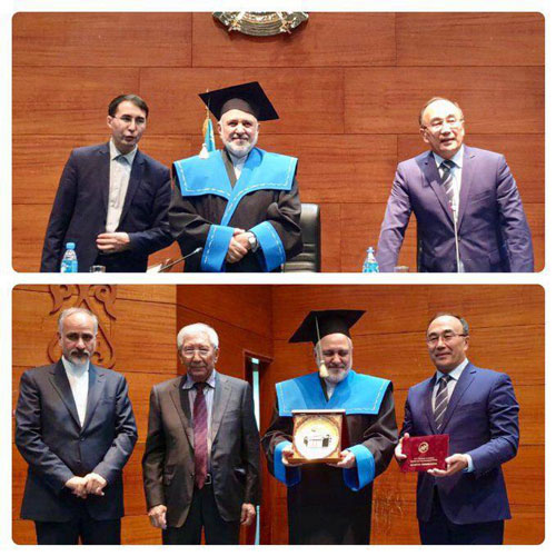 اعطای عنوان پروفسور افتخاری به ظریف