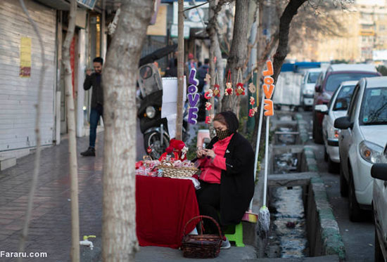 تصاویری از خرید به مناسب ولنتاین در تهران
