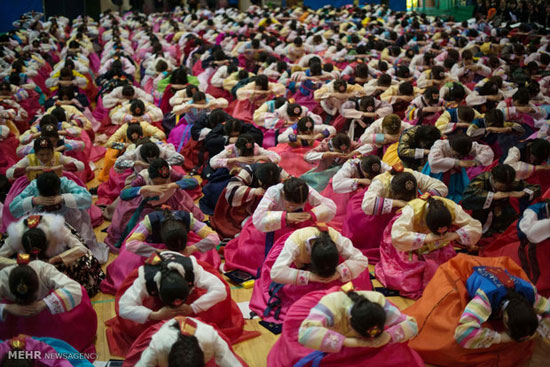 جشن بلوغ دختران کره ای +عکس