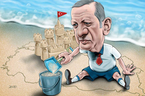 کاریکاتور: خاک بازی اردوغان!
