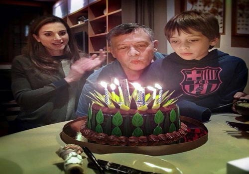 عکس: جشن تولد پادشاه اردن و پسرش