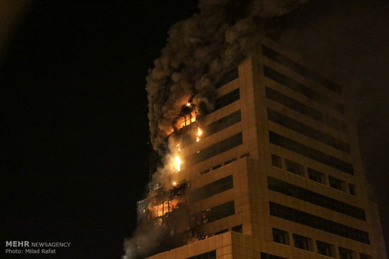 عکس: آتش سوزی در «پارس جنوبی»