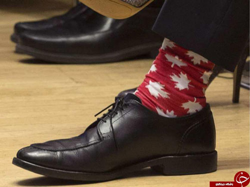 راز جوراب‌های رنگی نخست وزیر کانادا فاش شد