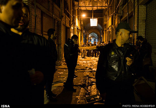 عکس: انفجار در بازار تهران
