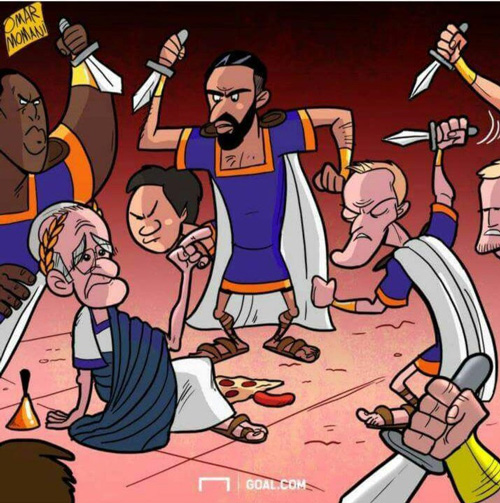 کاریکاتور: خیانت بازیکنان لسترسیتی به رانیری