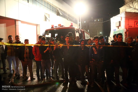 عکس: آتش‌ سوزی گسترده در تهران